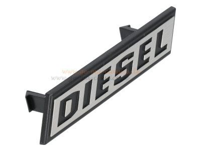 Schriftzug "Diesel" Kühlergrill Emblem für VW Golf 1 Golf Cabrio und Caddy