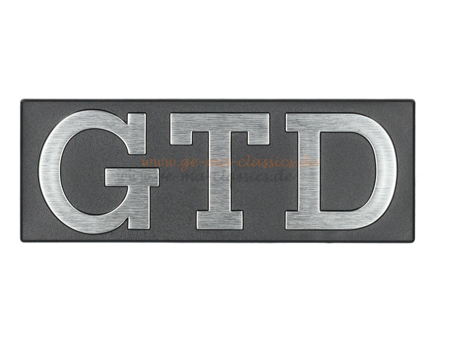 "GTD" Schriftzug Emblem Kühlergrill VW Golf 1 GTD Original VW NOS