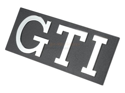 "GTI" Schriftzug Emblem für Golf 2 7-Rippen Kühlergrill vorne