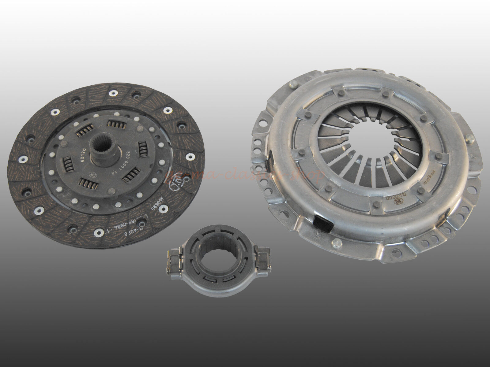 Kupplungssatz 200mm geführt für VW Typ1 OE