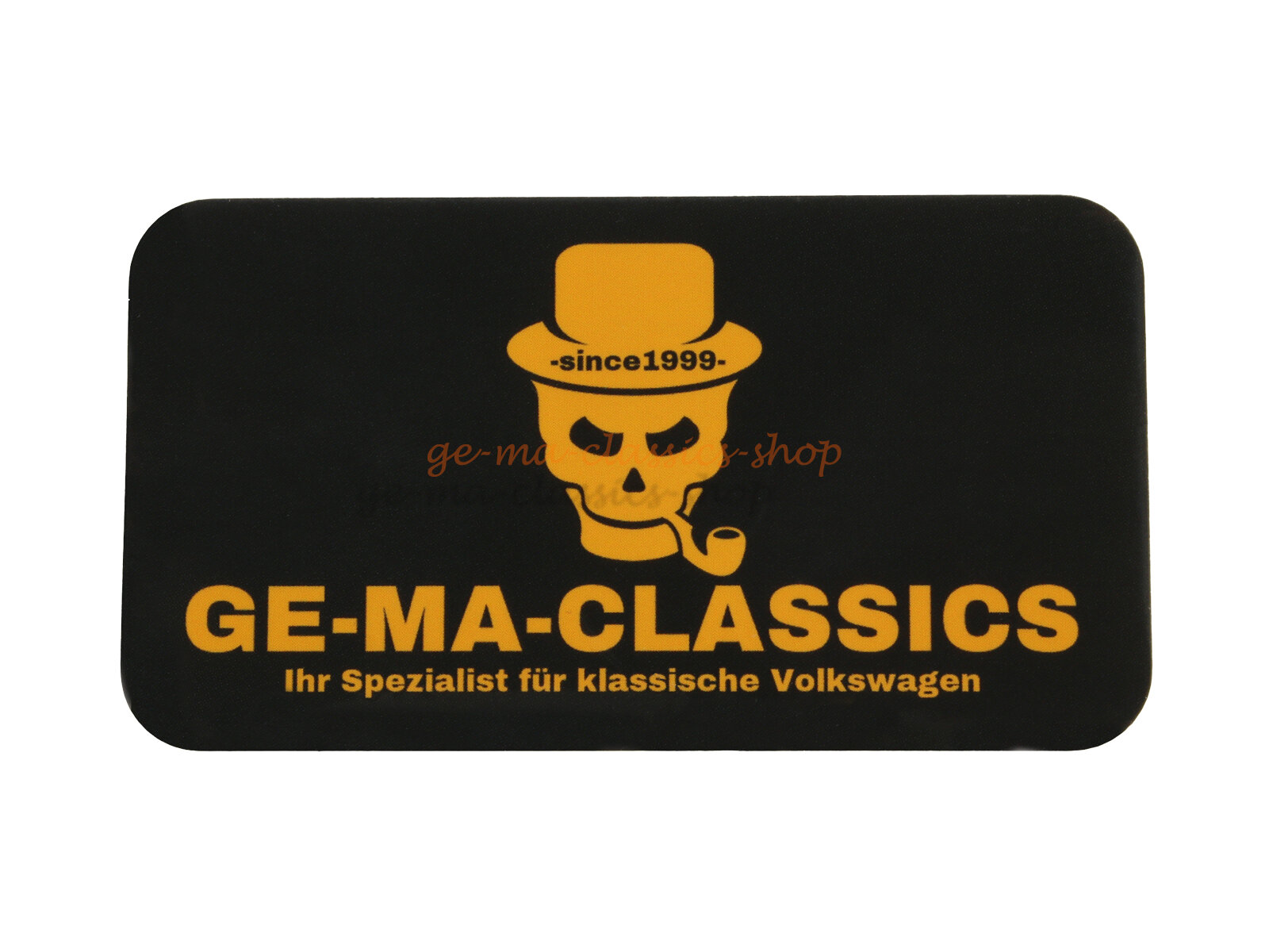 "Ge.-Ma.-Classics" Aufkleber Sticker eckig abgerundet mit Totenkopf