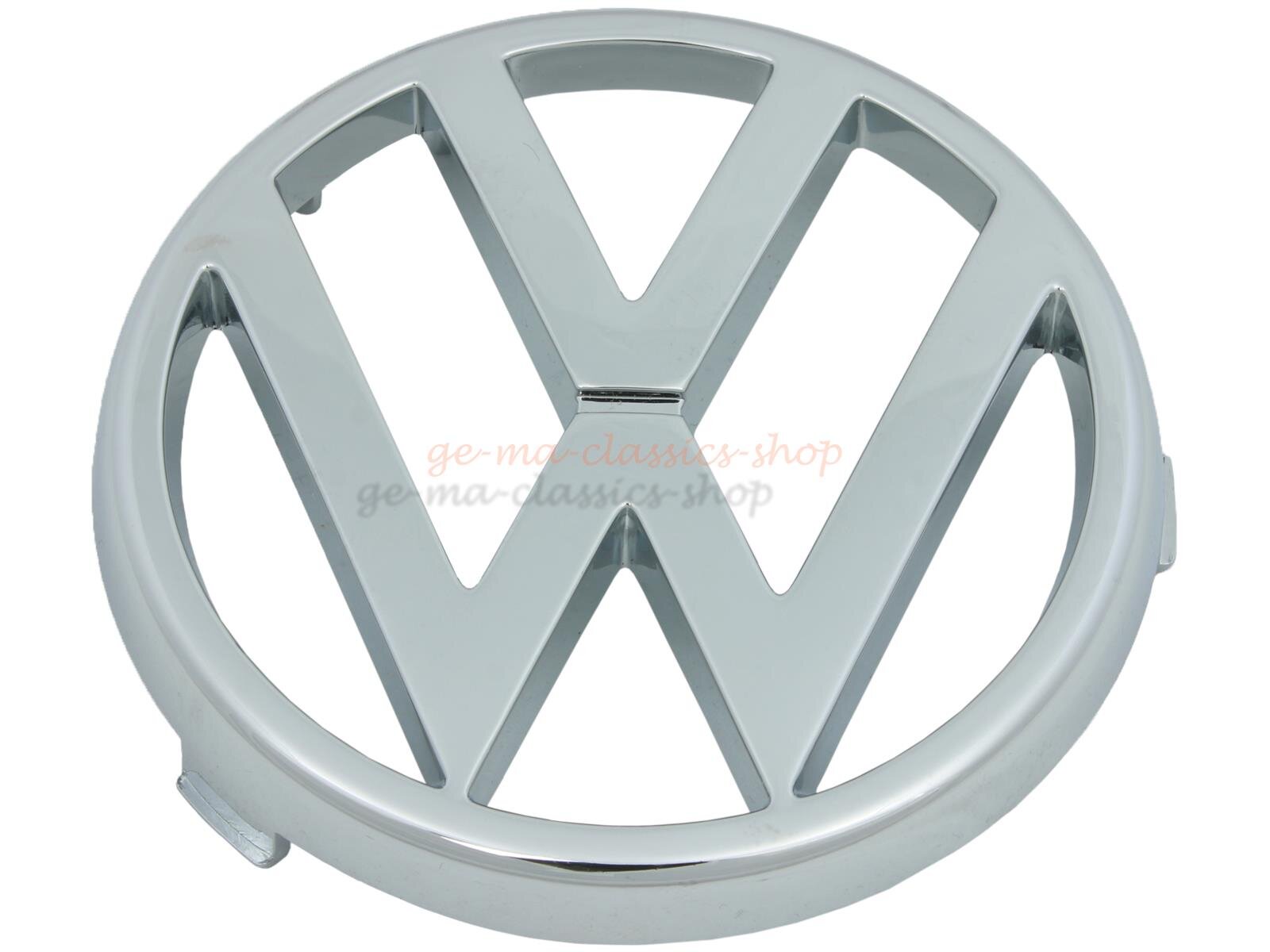 VW Emblem Zeichen chrom für VW Scirocco 2 & Santana vorne Original NOS