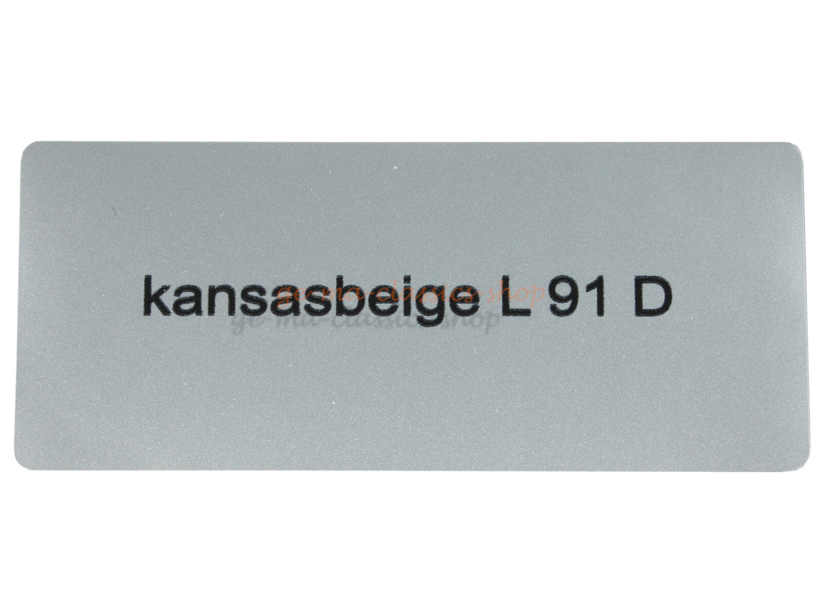 Aufkleber "kansasbeige L 91 D" Farbcode Sticker