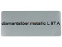 Aufkleber "diamantsilber metallic L 97 A" Farbcode Sticker