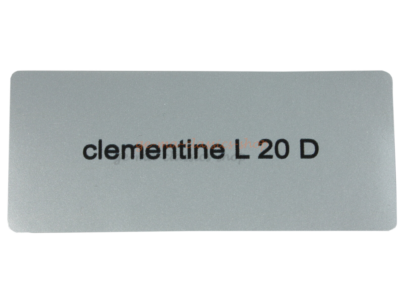 Aufkleber "clementine L 20 D" Farbcode Sticker