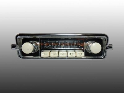 Auto-Radio f&uuml;r VW K&auml;fer 57-66 6V 12V Original...