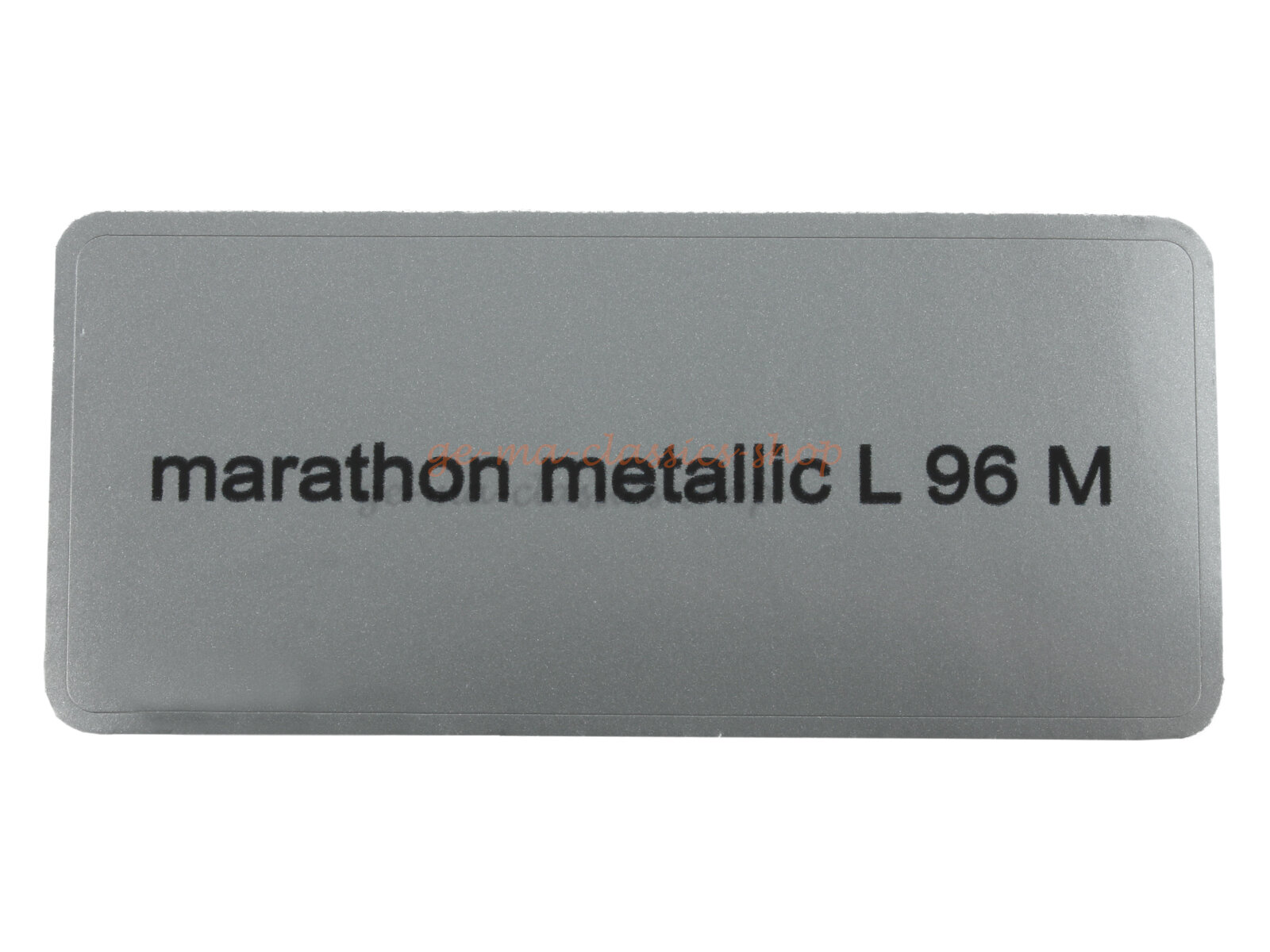 Aufkleber "marathon metallic L 96 M" Farbcode Sticker