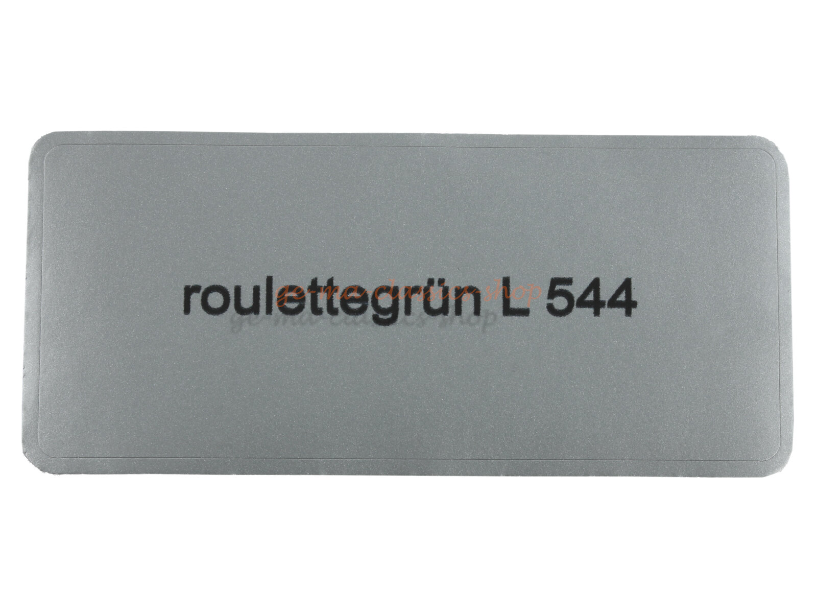 Aufkleber "roulettegrün L 544" Farbcode Sticker