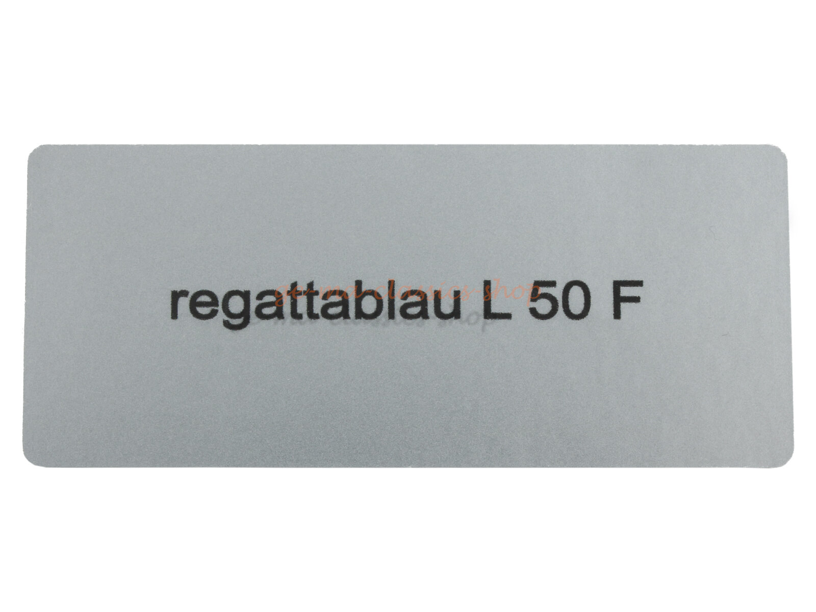 Aufkleber "regattablau L 50 F" Farbcode Sticker
