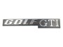 "GOLF GTI" Schriftzug hinten schwarz/chrom VW Golf 1 GTI Original NOS