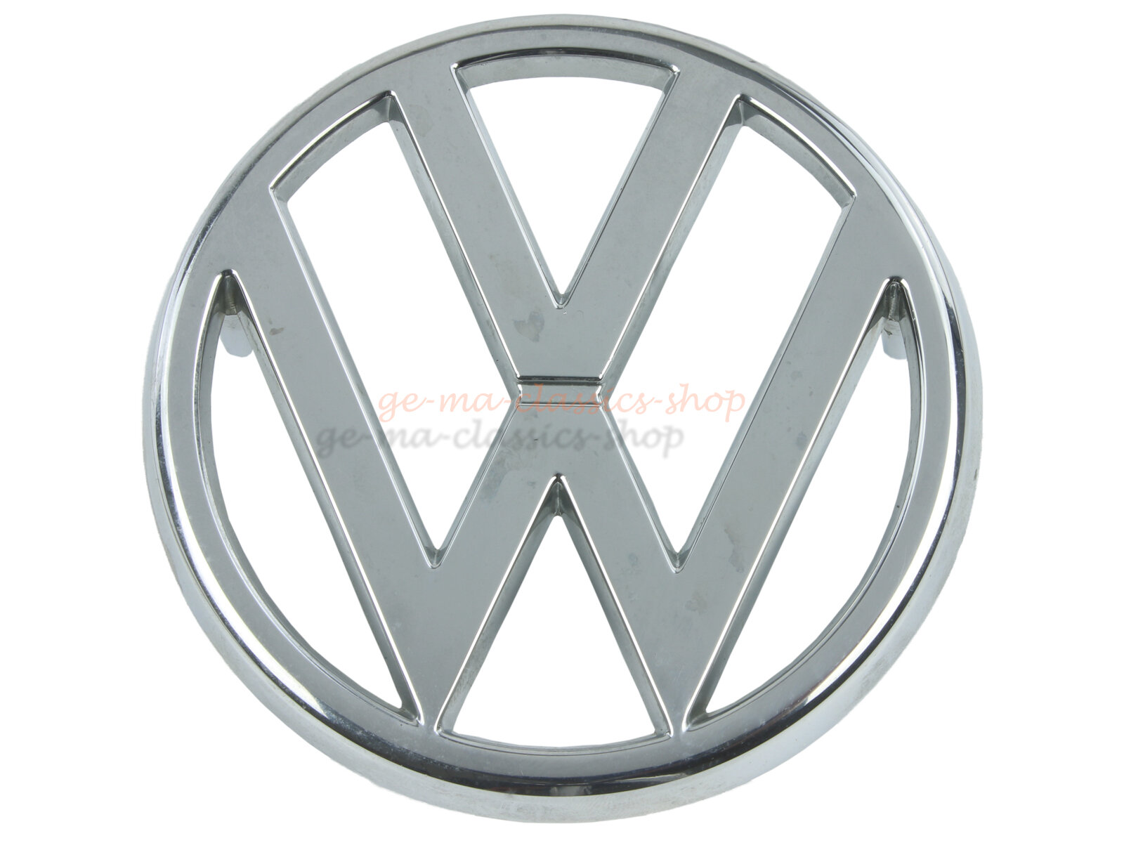 Original VW Emblem Silber NOS für VW Golf 1 Jetta 1
