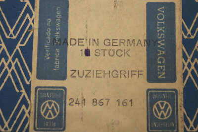 Türzuziehgriff schwarz/chrom links/rechts VW Bus T2 ab 68 Original NOS