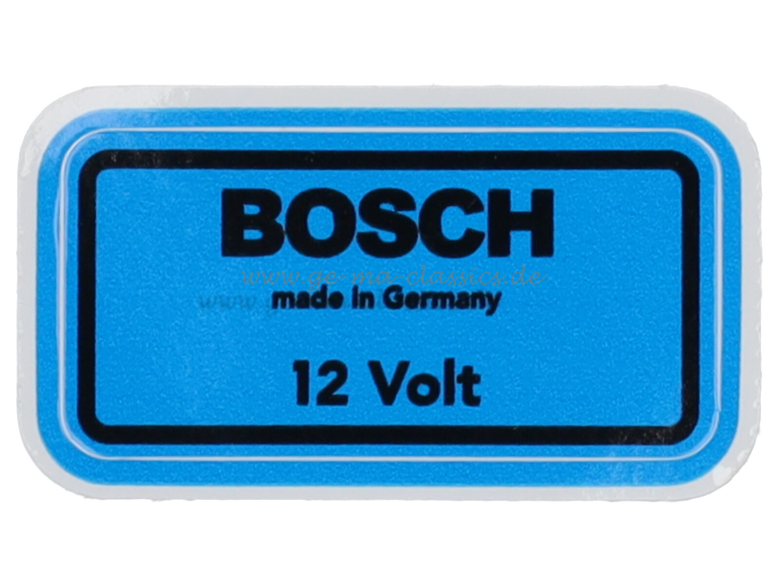 Aufkleber "Bosch 12V" Blau für VW Bus T2