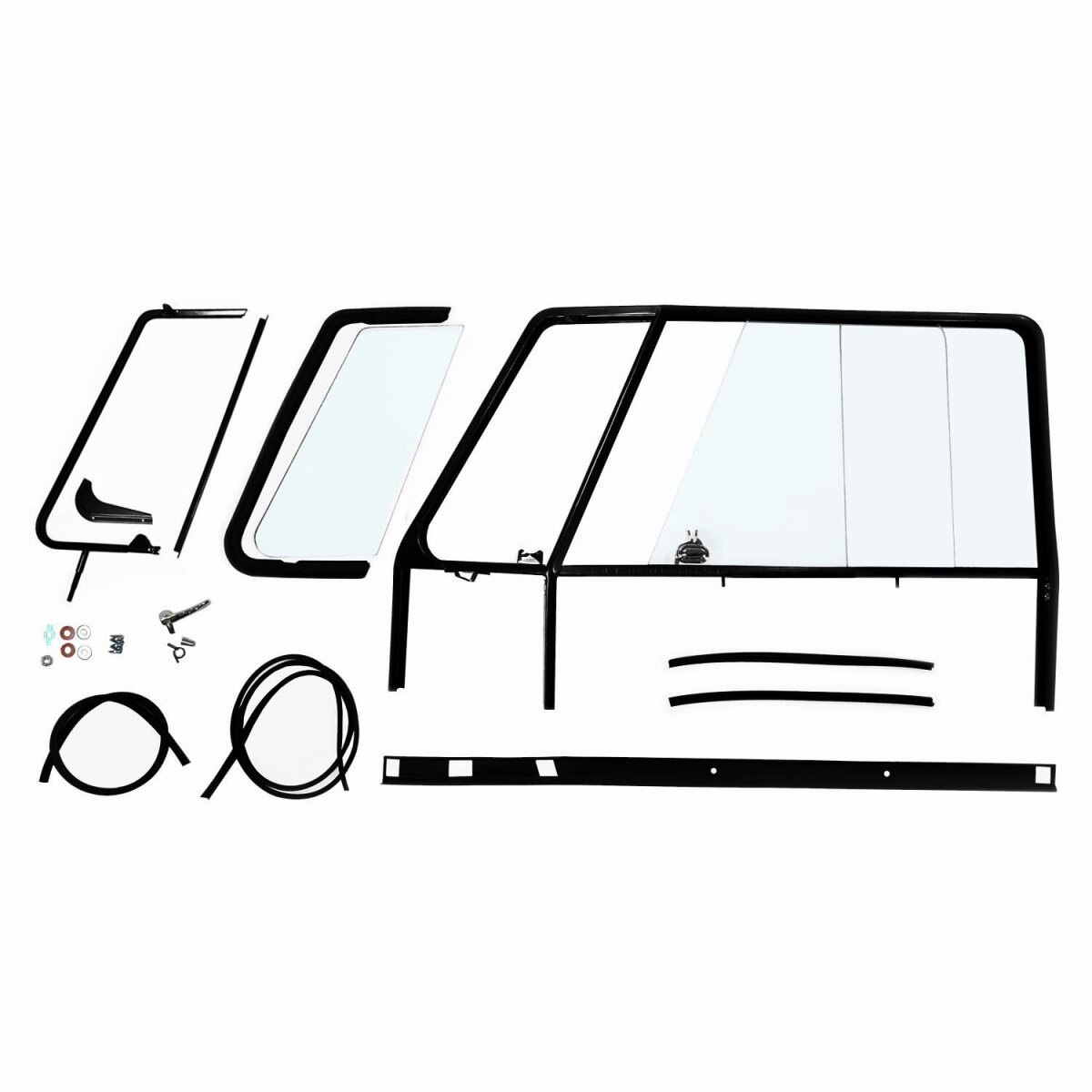 Türfensterrahmen vorne links Komplett SET für VW Bus T1 Top Qualität