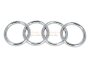 Audi 100 C3 Ringe Emblem Kühlergrill Chrom ORIGINAL NOS