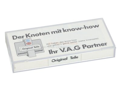 VW Der Knoten mit know - how VAG 80er Werbung